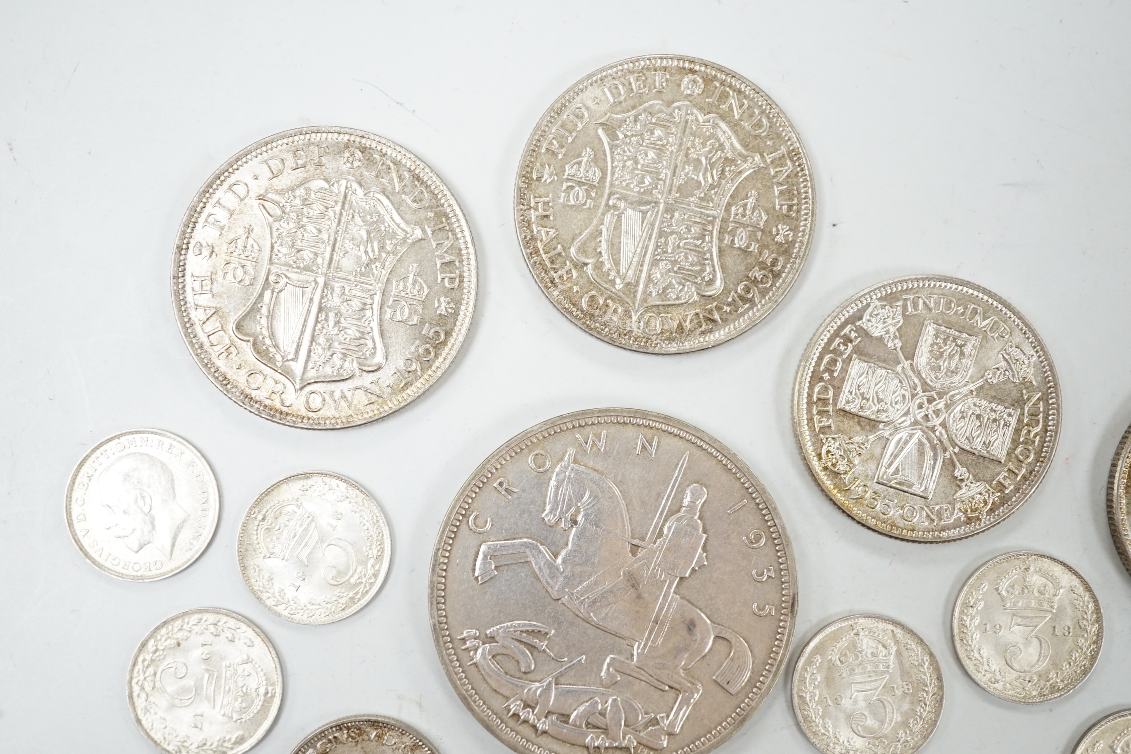 George V silver coins (18)